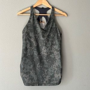 Prana Locano Bra Tank, Kale Wildflower, sz Med.